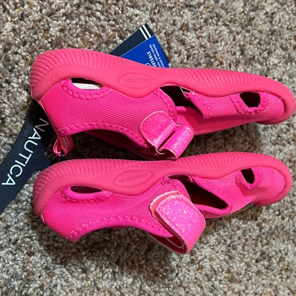 Nautica Kids Kettle Gulf Protective Water Shoes Closed-Toe Sport SZ9 Neon Pink - Picture 8 of 8